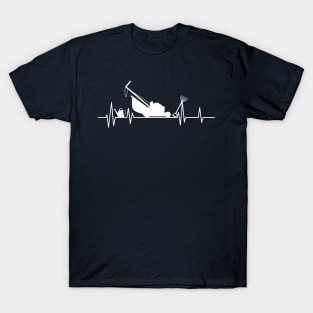 mower heartbeat ,gardening lover T-Shirt